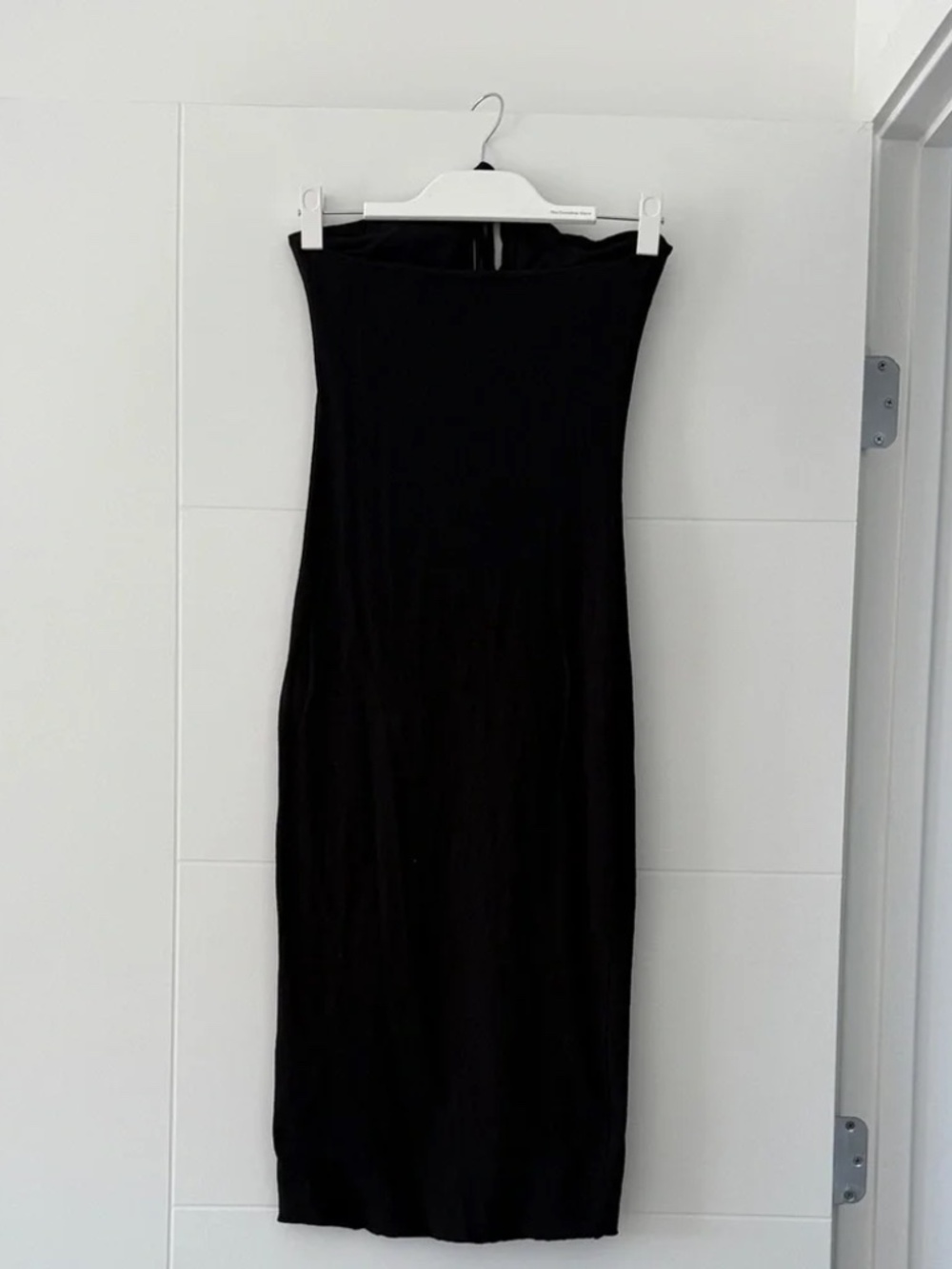 James Perse Black Halter Ruched Dress